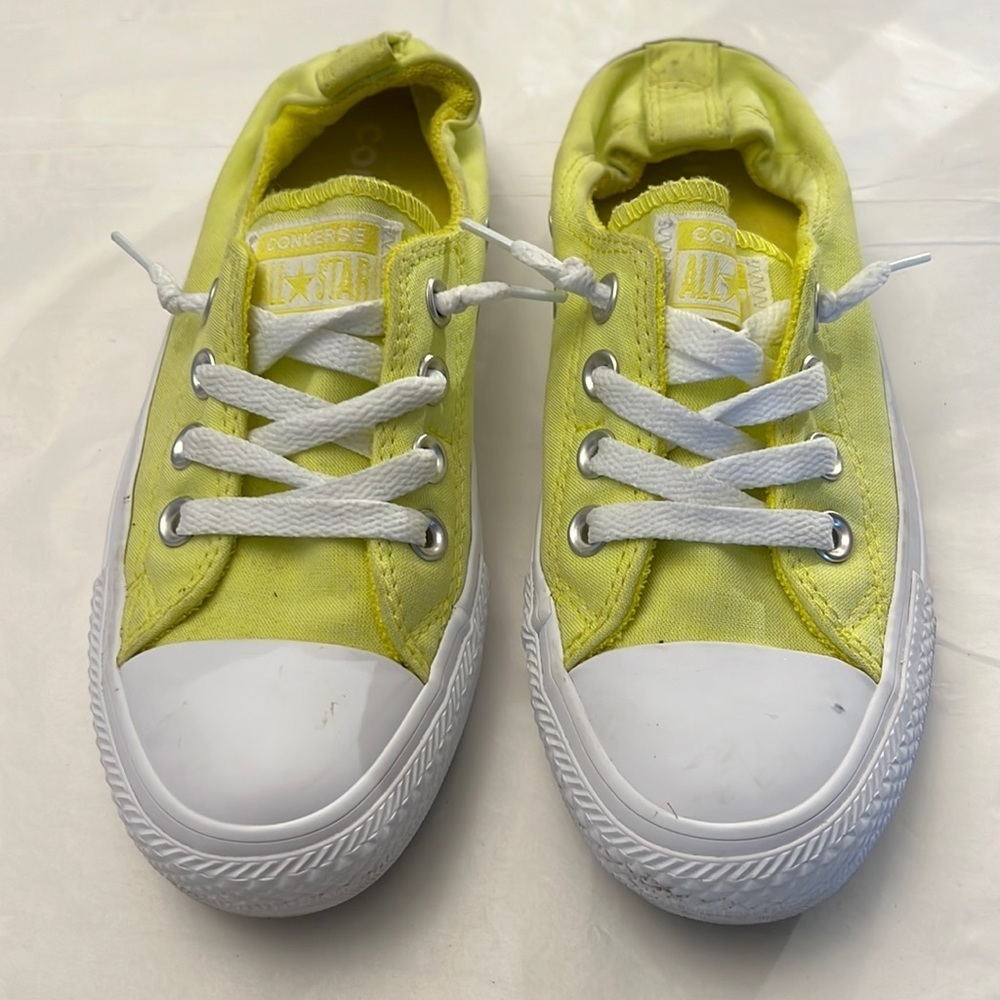 Converse Yellow All Star Slip On Tennis Shoes size 6